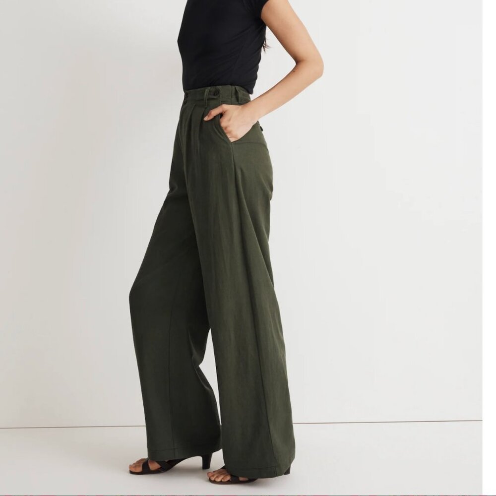 Madewell The Petite Harlow Wide-Leg Pant - Picture 2 of 6